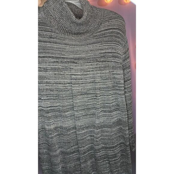 Style & Co., Black, Silver, Top, Size: L - Picture 3 of 4